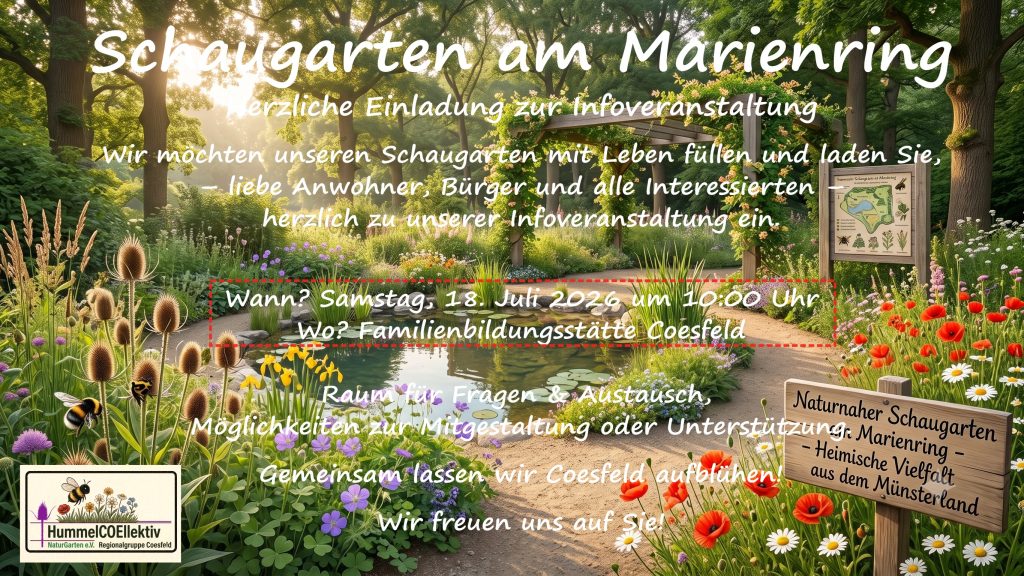 Infoveranstaltung zum neuen Schaugarten